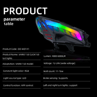 Luz Trasera LED RGB con Certificación E-Mark, Control por Aplicación, Plug and Play, para Motocicleta Vario Click 150