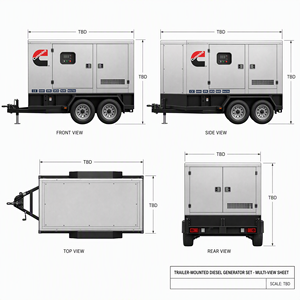 Generador Diésel Insonorizado Cummins Weichai Yuchai Ricardo Kofo a Precio Económico, 20kva 30kva 50kva 80kva 100kva, Generador Silencioso - Product Image 1