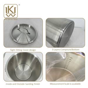 Высококлассный горшок из нержавеющей стали различных размеров, 50 л. С антипригарным покрытием, набор посуды, кастрюли для кухни - Product Image 3