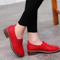 Chaussures pour femmes grandes tailles 2022, chaussures tendance, chaussures simples, chaussures plates en cuir décontractées