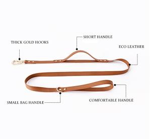 Luxuriöses Hundegeschirr- und Leinenset aus Rindsleder für Katzen und Hunde, Ausbruchsicher, Haustierleinen und Halsbänder, Hundeleine aus Leder - Product Image 4