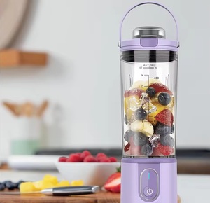 Licuadora Portátil Eléctrica de Corriente Continua con Carga USB, Cuchillas de Acero Inoxidable, 6 Cuchillas, Capacidad de 400 ml, Uso Doméstico - Product Image 3