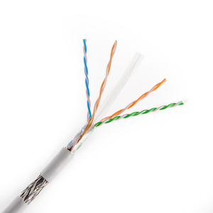 <span class=keywords><strong>Cable</strong></span> LAN de Categoría <span class=keywords><strong>6</strong></span> de alta velocidad con doble blindaje 3AWG 0,56mm BC CCA 1000 pies Cat6A <span class=keywords><strong>Cable</strong></span> LAN Ethernet RJ45 impermeable <span class=keywords><strong>para</strong></span> exteriores - Product Image 4