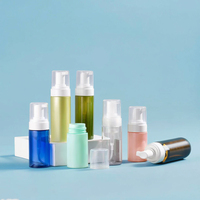 Bouteille pompe moussante en plastique PET 120 ml (4 oz) avec logo personnalisé pour savon liquide, nettoyant visage, emballage de soins de la peau, produits de soins personnels et cosmétiques