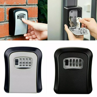 Boîte de Rangement Secrète Murale d'Extérieur Haute Sécurité pour Clés, avec Code à 4 Chiffres, pour la Maison