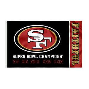 סיטונאי מפעל מועדון ספורט באנרים צוות קל משקל נייד מותאם אישית חיצוני 3x5 Ft דגלי פוליאסטר למשחקי ספורט - Product Image 5