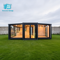Maison conteneur préfabriquée extensible et mobile de 20 ou 30 pieds, avec salle de bain et cuisine, cabane touristique isolée