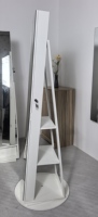 Coiffeuse à miroir rotatif et grand rangement, avec serrure, pour chambre à coucher – Meilleure vente pour fabricants de produits de beauté