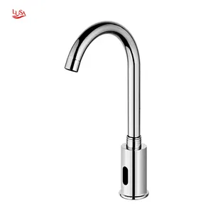 Modern Design Single Hole Auto Sensor Electronic Water Taps Bathroom Wash Basin Faucet with Ceramic Valve Core Sense Faucet