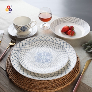 Black friday Discount Meilleure tasse bleue faite à la main Cappuccino Tasse à thé et soucoupe en céramique simple avec style moyen-orient personnalisé - Product Image 4