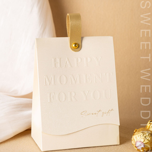 Tùy Chỉnh Sáng Tạo Sang Trọng Tay Chào Đám Cưới Đồng Hành Món Quà Nâng Kẹo Sô Cô La Cán Bóng Tái Chế Bìa - Product Image 4