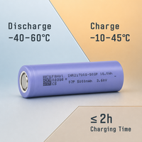Cellule cylindrique INR21700 de qualité A, 3.6V, 5000mAh, 50p 50 50t, à languettes complètes, décharge 10C 12C, NCM 5500mAh, Linkdata 55p