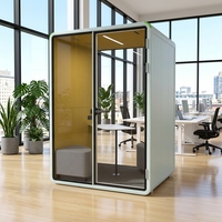 Cabine téléphonique insonorisée modulaire pour centre commercial, bibliothèque, école, bureau, isolation acoustique pour les appels