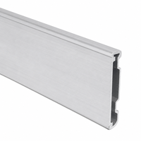 Plaque de pression en aluminium DeXin 6063 T5 40x20 Série 6000 pour mur-rideau avec service de découpe pour façade vitrée de bâtiment