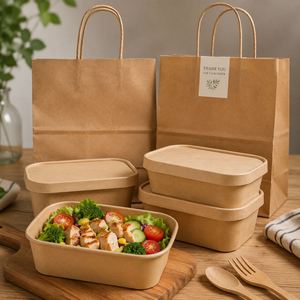Bandeja de papel para comida caliente, bocadillos, postres y empaques para restaurantes de comida rápida - Product Image 5