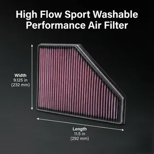 Filtro de Aire de Alto Flujo para <span class=keywords><strong>BMW</strong></span> E87 116d 118d 120d 123d E90 316d 318d 320d XDrive 325d <span class=keywords><strong>330d</strong></span> 335d <span class=keywords><strong>2005</strong></span>-2012 - Product Image 1