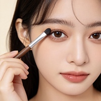 Ensemble de 6 pinceaux à maquillage pour les yeux en poils de chèvre, professionnels, naturels, XGF, pour estomper les fards à paupières, kit de pinceaux pour estomper les détails des yeux