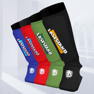 GINGPAI Algodón Instep Tobillo Protector MMA <span class=keywords><strong>Espinilleras</strong></span> <span class=keywords><strong>TKD</strong></span> Kickboxing Muaythai Pierna Soporte Pad Kickboxing Pie Pierna Guards Calentadores - Product Image 6