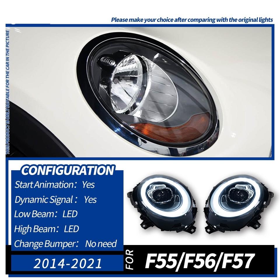 For MINI F55 F56 F57 OEM Remanufactured 12V 70W 4000 Lm 6000K ...