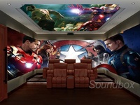Papier peint à thème 3D Marvel Avengers Papier peint Hulk Bar Restaurant Internet café gym murale