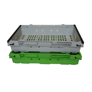 JOIN Green Mini Caisses en plastique empilables ventilées pour fruits et légumes, caisses à fruits en plastique - Product Image 1