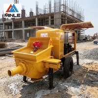 Bétonnière Minle Shandong avec moteur diesel et moteur 5,5 kW, capacité 350 L, 15 m³/h, haute efficacité, jaune, garantie 1 an