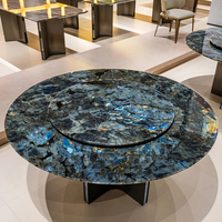 Ensemble de table à manger en marbre et granit de luxe pour restaurant, table à manger avec chaises à vendre