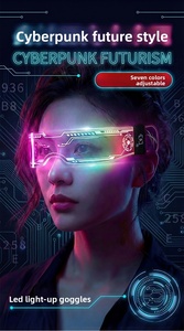 Lunettes LED multicolores en plastique de style cyberpunk avec effets lumineux dynamiques pour les soirées en boîte de nuit, les concerts et les festivals de musique - Product Image 6