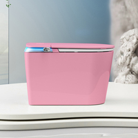 Anneau de siège chauffant automatique allongé en céramique colorée intelligente pour salle de bain d'hôtel et toilette intelligente