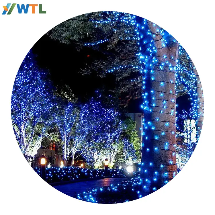 WTL Atacado Impermeável Lâmpadas Solares Outdoor Garden Motif Partido Decorativo LED String Luzes Decoração Árvore de Natal Iluminação