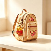 Perlengkapan Pembuatan Gantungan Tas Kulit Akrilik Berhias Rhinestone Bentuk Kentang Goreng, Set Liontin Tas dengan Stiker Permata dan Pena Dot untuk Remaja dan Anak-anak