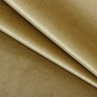 Tissu en velours tricoté chaîne 350 g/m² à haute brillance KS, matériau haut de gamme pour vêtements d'hiver et tenues de créateurs de luxe
