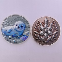 Pièces de monnaie en cuivre animalier en gros 2026, pièce commémorative de 1 once, médaille artisanale en métal 2D, pièce de monnaie en cuivre pur pour cadeau souvenir