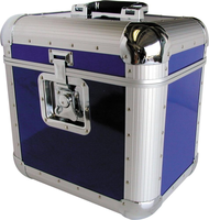 Boîte de rangement pour disques vinyles LP en aluminium pour support de disques LP