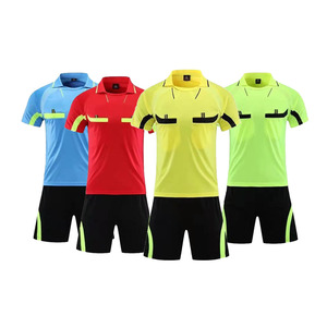 Eleganti Uniformi da <span class=keywords><strong>Arbitro</strong></span> di Calcio con Tasche, Maglia Personalizzata Traspirante, Set Completo per Arbitri di Calcio - Product Image 1