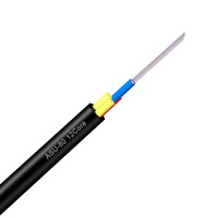 Cable de Fibra Óptica ASU Personalizado, Aéreo, 6, 8, 12, 24, 48, 96, 144 Núcleos, Monomodo, G652D, OS2, Fibra Óptica No Metálica, FPR, FTTH, 100M de Longitud