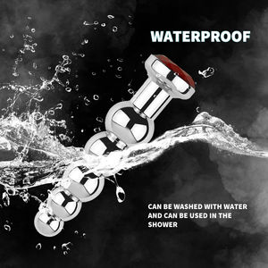 Consolador Anal de acero inoxidable pesado, tapón Anal para masaje de próstata con 4 bolas, Juguetes sexuales para hombres, mujeres, tapones anales de Metal Gay - Product Image 5