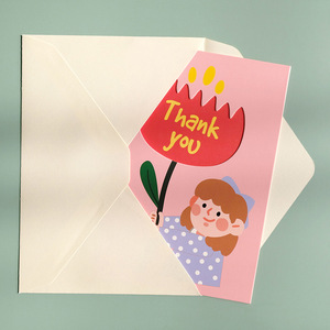 Carte de remerciement personnalisée, simple, mignonne, écologique, pliable, en papier recyclé, pour Pâques, Thanksgiving, anniversaire, Noël, anniversaire de <span class=keywords><strong>mariage</strong></span>, Fête des Enseignants - Product Image 6