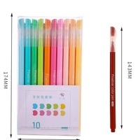 Vente chaude de qualité supérieure super fin 10 couleurs feutre pointe dessin art design fineliner art stylos