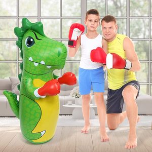 Juguete inflable de dinosaurio para niños, saco de boxeo, juguetes de animales inflables para interiores y exteriores, juegos de fiesta - Product Image 4