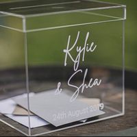 Boîte à cartes cadeaux de mariage en acrylique personnalisée à prix avantageux, jolie boîte à alliances en acrylique personnalisée