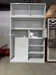 Modèles personnalisés <span class=keywords><strong>Porte</strong></span> <span class=keywords><strong>coulissante</strong></span> en acier Almirah Armoire à vêtements Casier <span class=keywords><strong>de</strong></span> rangement Armoire avec dessus Armoire en métal Chambre à coucher - Product Image 3