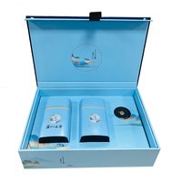 Coffret Cadeau de Luxe Personnalisé Haut de Gamme pour Pot de Safran Bleu, Thé et Bougie, avec Doublure en Mousse, Revêtement UV et Gaufrage