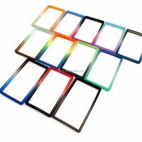 Étuis de protection pour passeport et cartes de crédit en TPU holographique multicolore avec blocage RFID, 35pt, style tendance, souples et flexibles, sans caractères