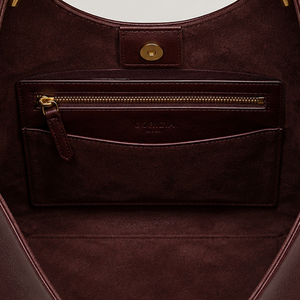 Sac à main structuré pour femme, forme croissant, aspect cuir, poignée métallique, élégant sac à bandoulière, sac à main quotidien tendance pour le travail - Product Image 4