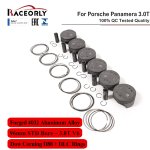 RACEORLY Set Piston Forged 4032 96mm untuk Porsche Panamera 970 95B 3.0T V6 94610306119 94610306139 CTL CTM CWF DCN DHK - Product Image 2