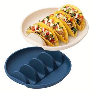 Support à tacos personnalisé neuf et réutilisable avec 4 séparateurs pour coques dures et souples, compatible lave-vaisselle et micro-ondes - Product Image 4