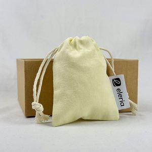 Portable Reusable Organic Cotton <b>Drawstring</b> Bag with Custom Logo High Quality Durable Recyclable Dust <b>Pouch</b> Bag - Product Image 1