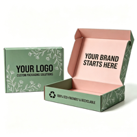 Boîtes d'expédition en carton ondulé 100% recyclables et écologiques avec votre propre logo pour bijoux de luxe, vêtements, cadeaux, vente en gros