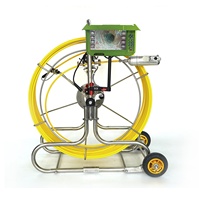 Endoscope d'inspection de tuyaux HD 7 pouces avec vue à 360° °   Caméra rotative, LED réglable et sondes interchangeables de 8 mm/21 mm/49 mm